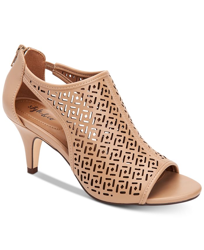 Style & Co. Women's Hyrine Peep Toe D-orsay Pumps Gray  Size 5.5 M