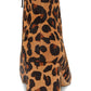 INC International Concepts Women's Floriann Calf Hair Animal Print Ankle Boots Brown Size 5.5 M