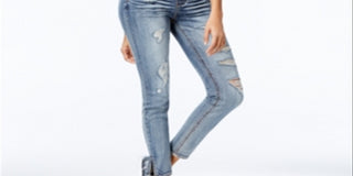 Dollhouse Juniors' Skinny Denim Overalls Blizzard Blue Size 5