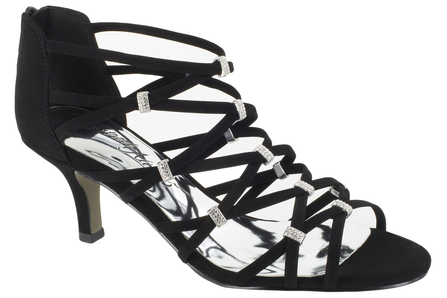Easy Street Women's Nightingale Evening Sandals Black  Size 9N