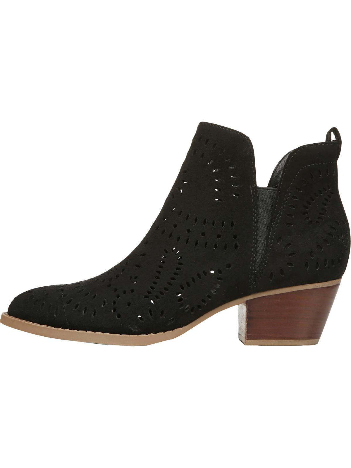 Carlos By Carlos Santana Women's Victory Microsuede Cut Out Ankle Boots Black Size 5.5 M