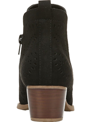 Carlos By Carlos Santana Women's Victory Microsuede Cut Out Ankle Boots Black Size 5.5 M