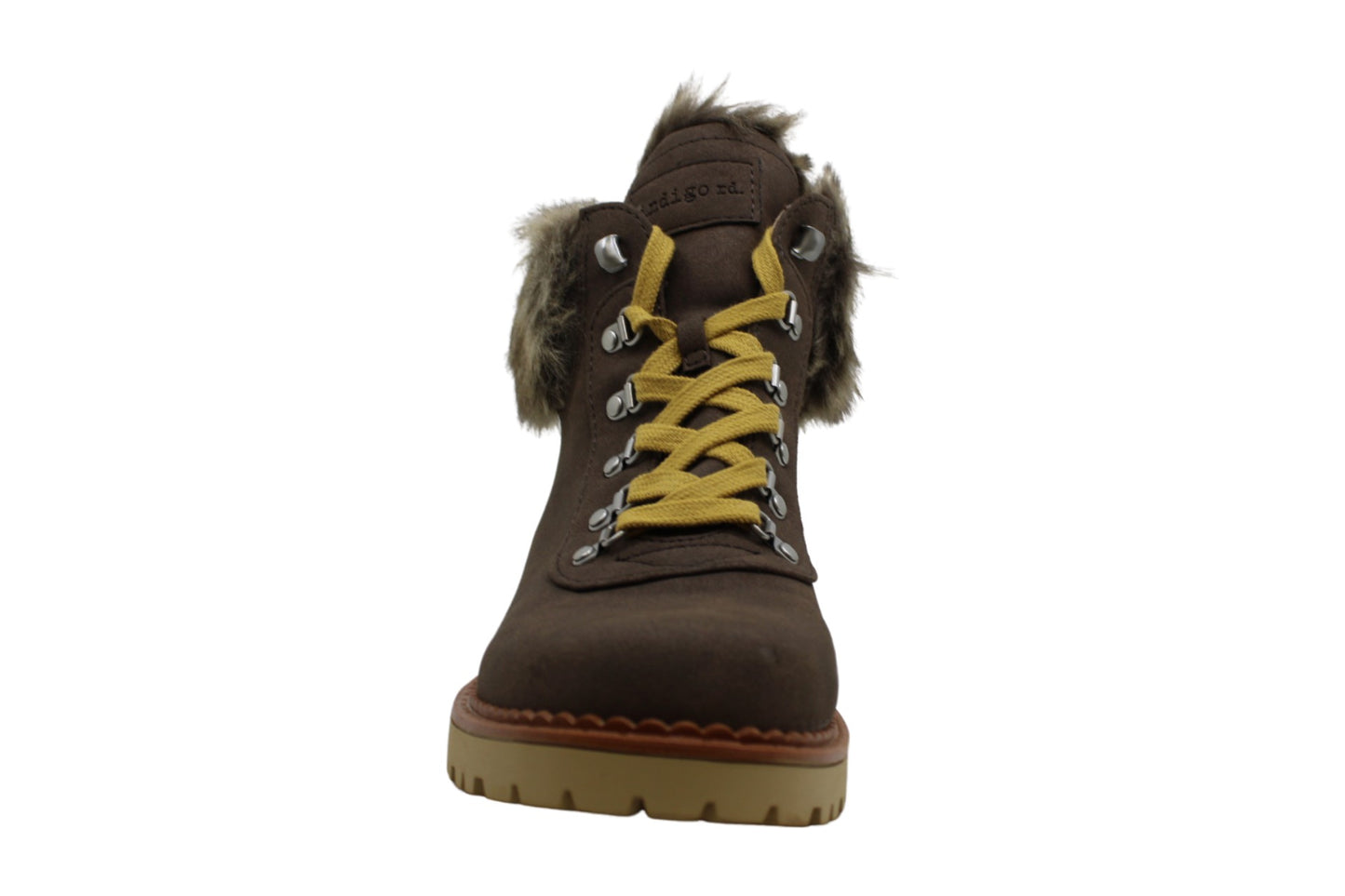Indigo Rd. Women's Cicela Almond Toe Ankle Cold Weather Boots Brown Size 6 M