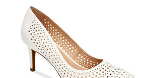 Alfani Women's Jeules Leather Pointed Toe Classic Pumps Shoes Gray Size 10 M