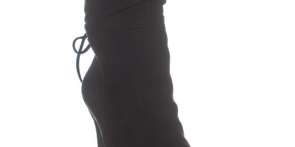 Zigi Soho Women's Jeenie Fabric Pointed Toe Mid Calf Fashion Boots Black Size 7 M