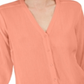 Charter Club Women's Gauzy Tie-Sleeve Blouse  Pink Size XS