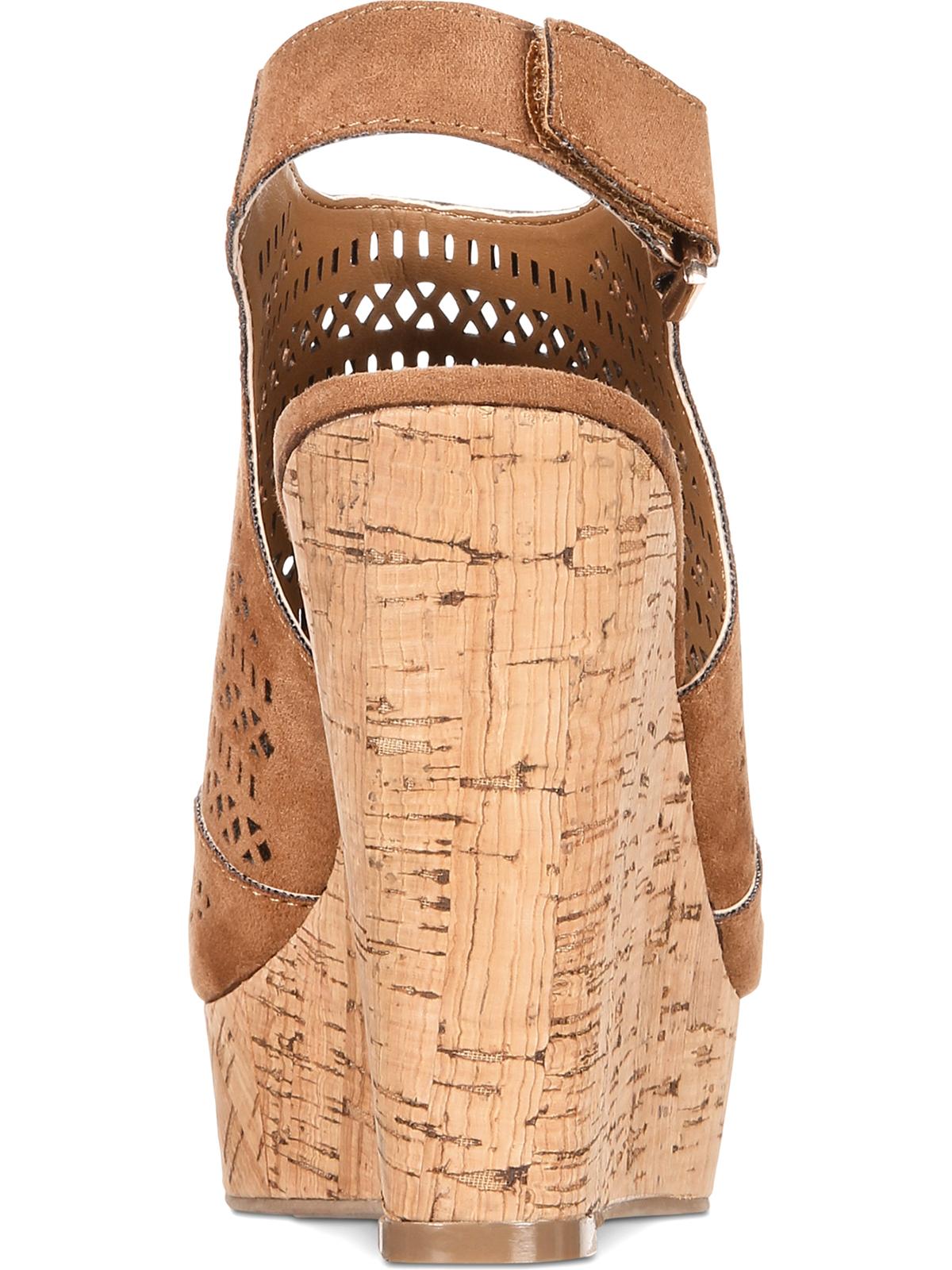 American Rag Women's Charlize Open Toe Special Occasion Platform Sandals Brown Size -9.5M