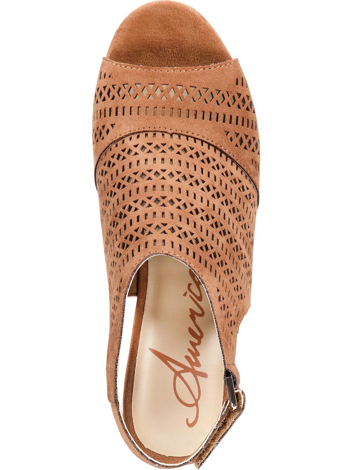 American Rag Women's Charlize Open Toe Special Occasion Platform Sandals Brown Size -9.5M