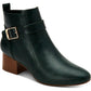 Charter Club Women's Katiaa Faux Leather Buckle Ankle Boots Green Size 7 M