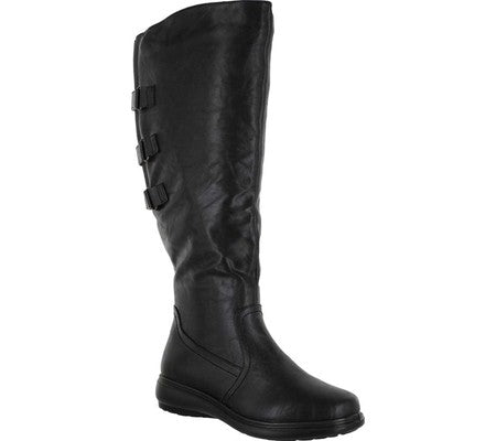 Easy Street Women's Presley Plus Wide Calf Boot Black Size 8 M
