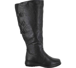 Easy Street Women's Presley Plus Wide Calf Boot Black Size 8 M