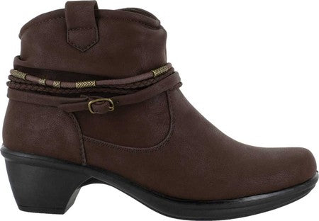 Easy Street Women's Wrangle Bootie Brown Size 7.5M