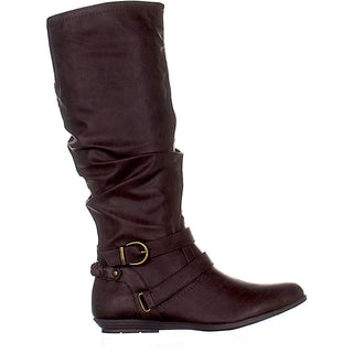 Cliffs By White Mountain Women's Fairfield Almond Toe Knee High Shoes Brown Size 10 MWC