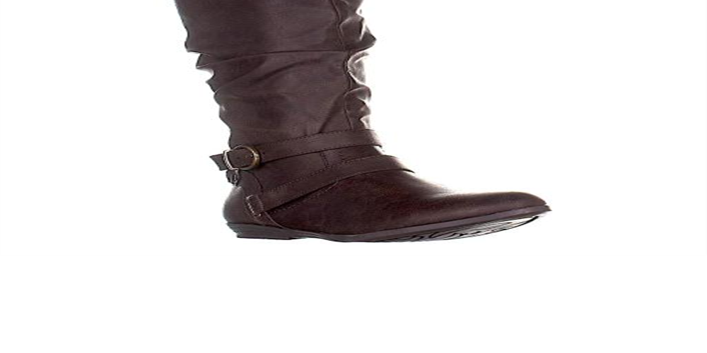 Cliffs By White Mountain Women's Fairfield Almond Toe Knee High Shoes Brown Size 10 MWC