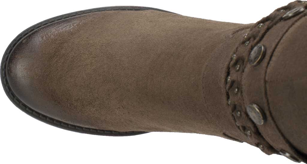 White Mountain Women's Round Toe Block Heel Zip up Boots Brown Size 8.5 M