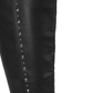 Rialto Women's Ferrell Leather Almond Toe Knee High Smooth Black Size 7.5 M