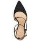INC International Concepts Women's Lenii Pointed Toe Formal Ankle Strap Sandals Black Size 5.5 M