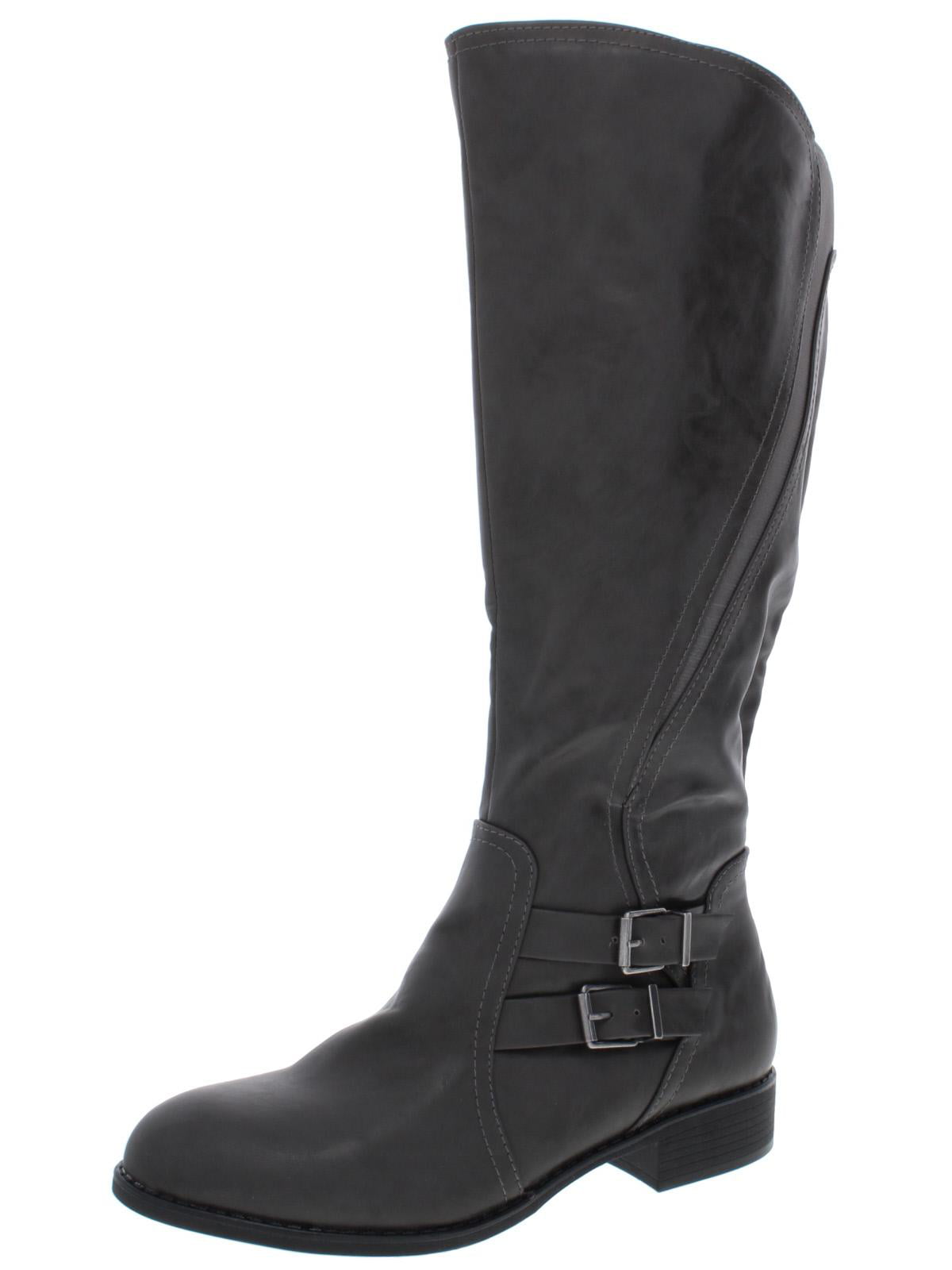 Style & Co Women's Milah Tall Casual Mid Calf Boots Charcoal Size 6.5 M