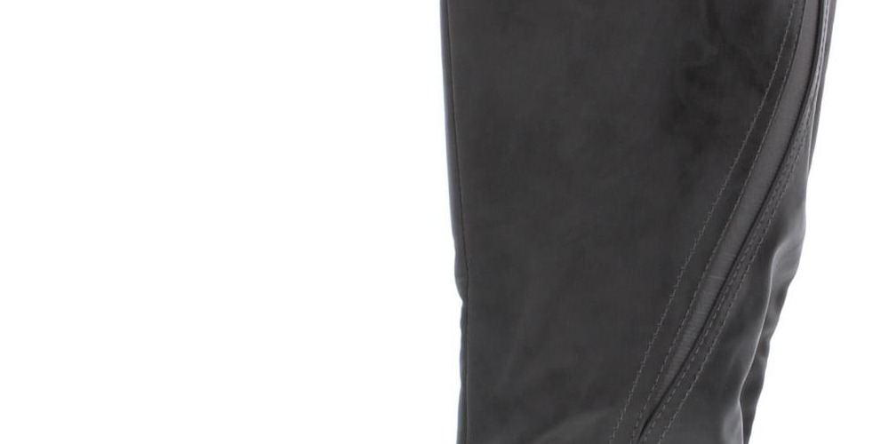 Style & Co Women's Milah Tall Casual Mid Calf Boots Charcoal Size 6.5 M