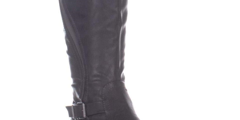 Style & Co Women's Milah Tall Casual Mid Calf Boots Charcoal Size 6.5 M