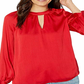 Trina Turk Women's Water Lily Top Red Size Small