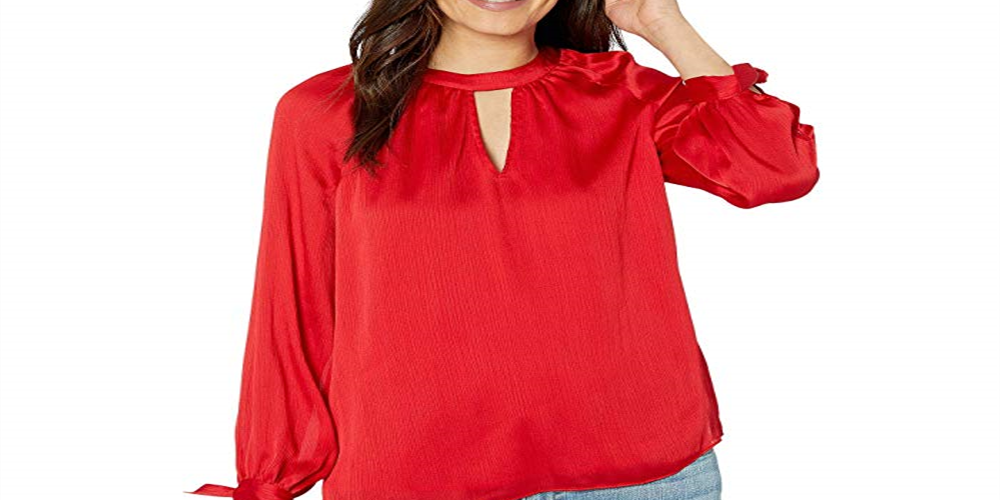 Trina Turk Women's Water Lily Top Red Size Small