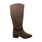 Material Girl Women's Damien Closed Toe Knee High Fashion Boots Brown Size 9.5