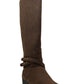 Material Girl Women's Damien Closed Toe Knee High Fashion Boots Brown Size 9.5