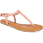 American Rag Women's Split Toe Casual T-Strap Sandals Pink Size 7 M