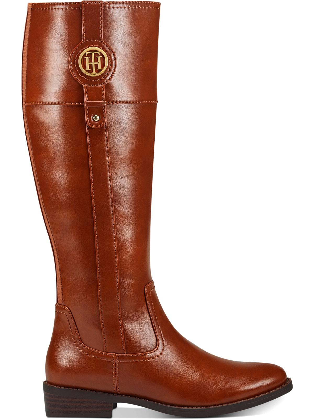 Tommy Hilfiger Women's Imina Faux Leather Riding Boots Brown Size 6 M