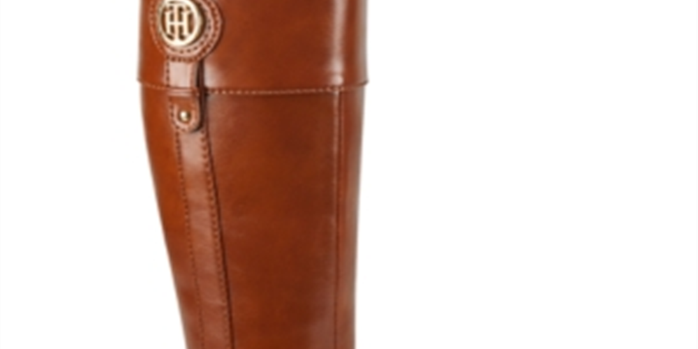 Tommy Hilfiger Women's Imina Faux Leather Riding Boots Brown Size 6 M
