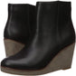 Kensie Women's Hatley Wedge Booties Black Size 7
