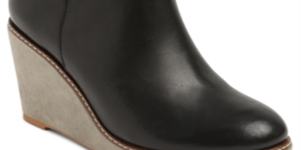 Kensie Women's Hatley Wedge Booties Black Size 7