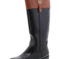 Tommy Hilfiger Women's Imina Leather Closed Toe Knee High Riding Boots Black Multi Size 6.5 M