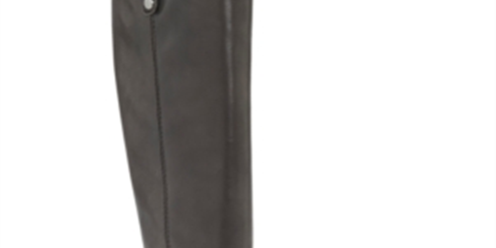 INC International Concepts Women's Fawne Leather Knee High Riding Boots Brown Size 7 M
