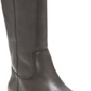 INC International Concepts Women's Fawne Leather Knee High Riding Boots Brown Size 7 M