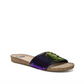 Fergalicious By Fergie Women's Holographic Sequin Miranda Slide Sandals Black Size 6 M