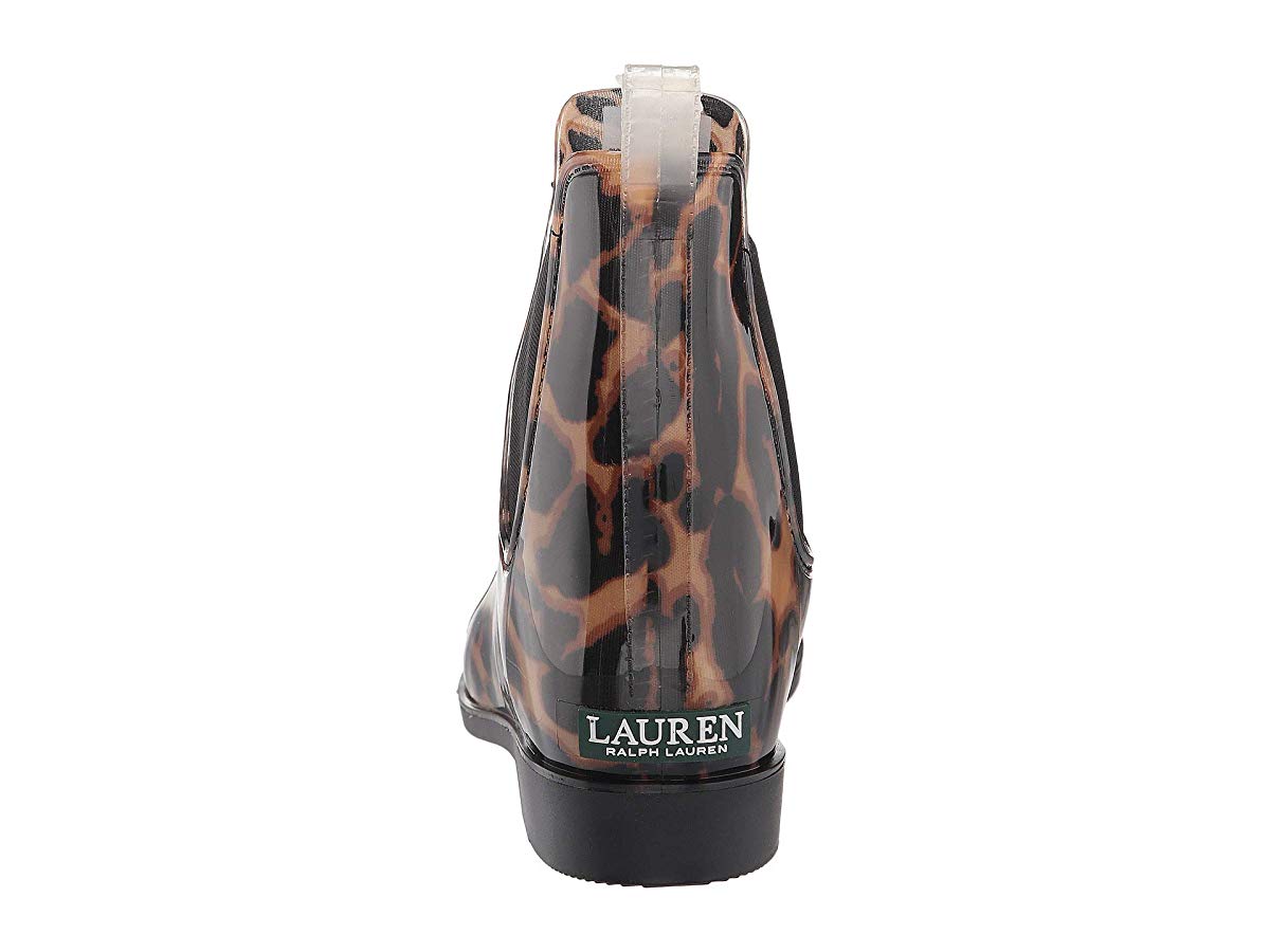 Lauren Ralph Lauren Tally Iii Rain Boots Ocelot Print -Black  Size 5 B