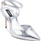 DKNY Women's Jax Metallic Slingback Pump Silver Size 7.5M