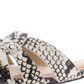 INC International Concepts Women's Gargip Open Toe Casual Slide Sandals Black-Pink Snake  Size 5 M