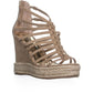 Carlos By Carlos Santana Women's Camilla Wedge Sandals Brown Size 10 M