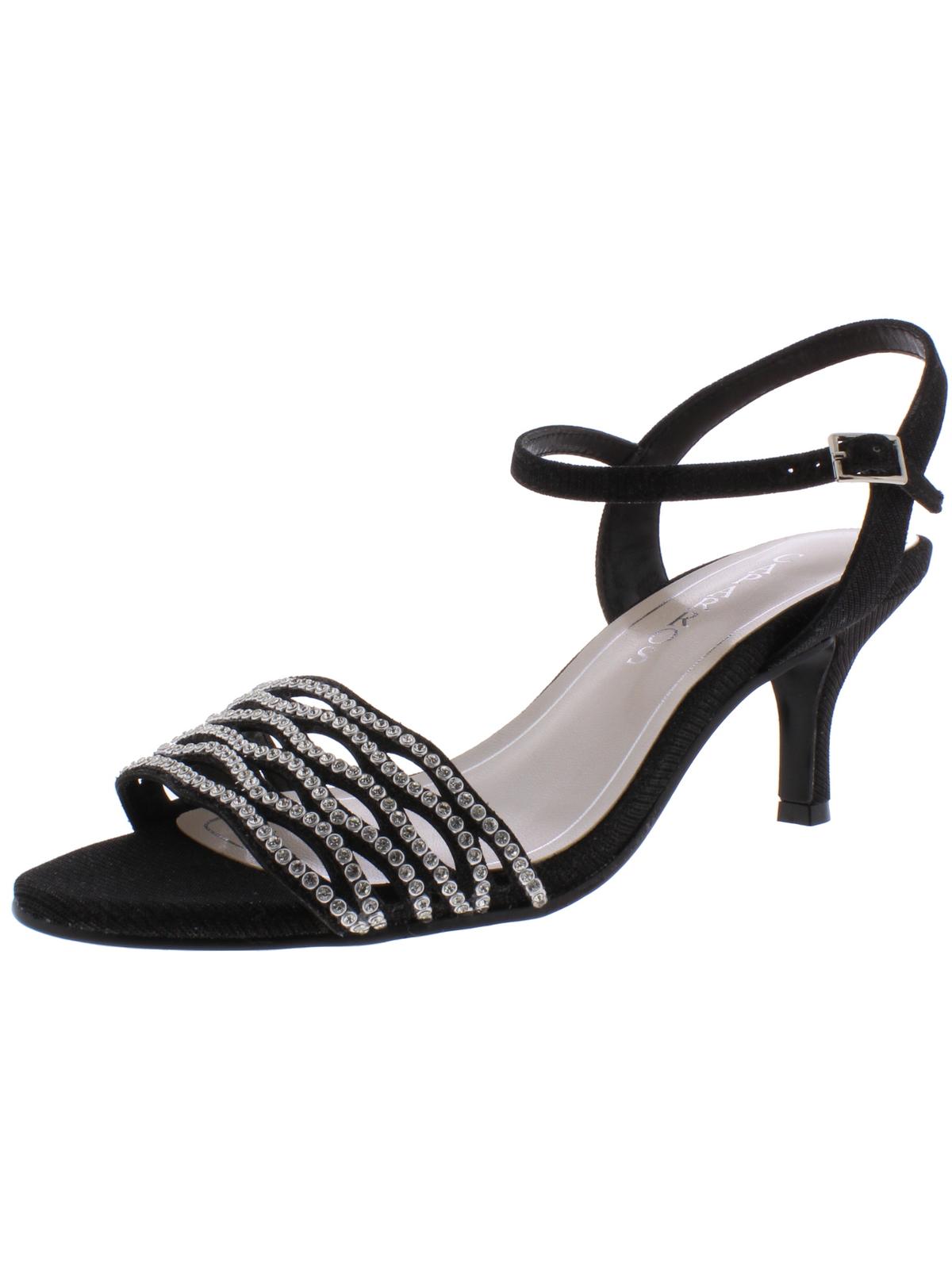 Caparros Women's Quirin Suede Open Toe Special Occasion Ankle Strap Sandals Gray Size 8 M