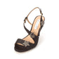 INC International Concepts Women's Renita Fabric Open Toe Special Occasion Slingback Sandals Black  Size 9.5M