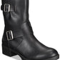 Style & Co Women's Cushioned Buckle Accent Gianara Block Heel Zip up Booties Black Size 9.5 M