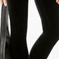 INC Women's Petite Velvet Skinny Pants  Black Size 0 P