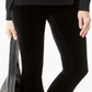 INC Women's Petite Velvet Skinny Pants  Black Size 0 P