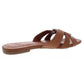 INC International Concepts Women's Gargi Knot Front Slide Sandals Brown Size 8 M
