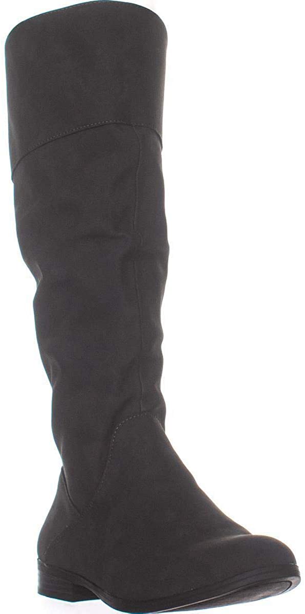 Style & Co Women's Kelimae Round Toe Knee High Fashion Boots Gray Size 5.5 M