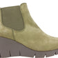 White Mountain Women's Percy Wedge Chelsea Boot Green Size 11 M