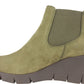White Mountain Women's Percy Wedge Chelsea Boot Green Size 11 M